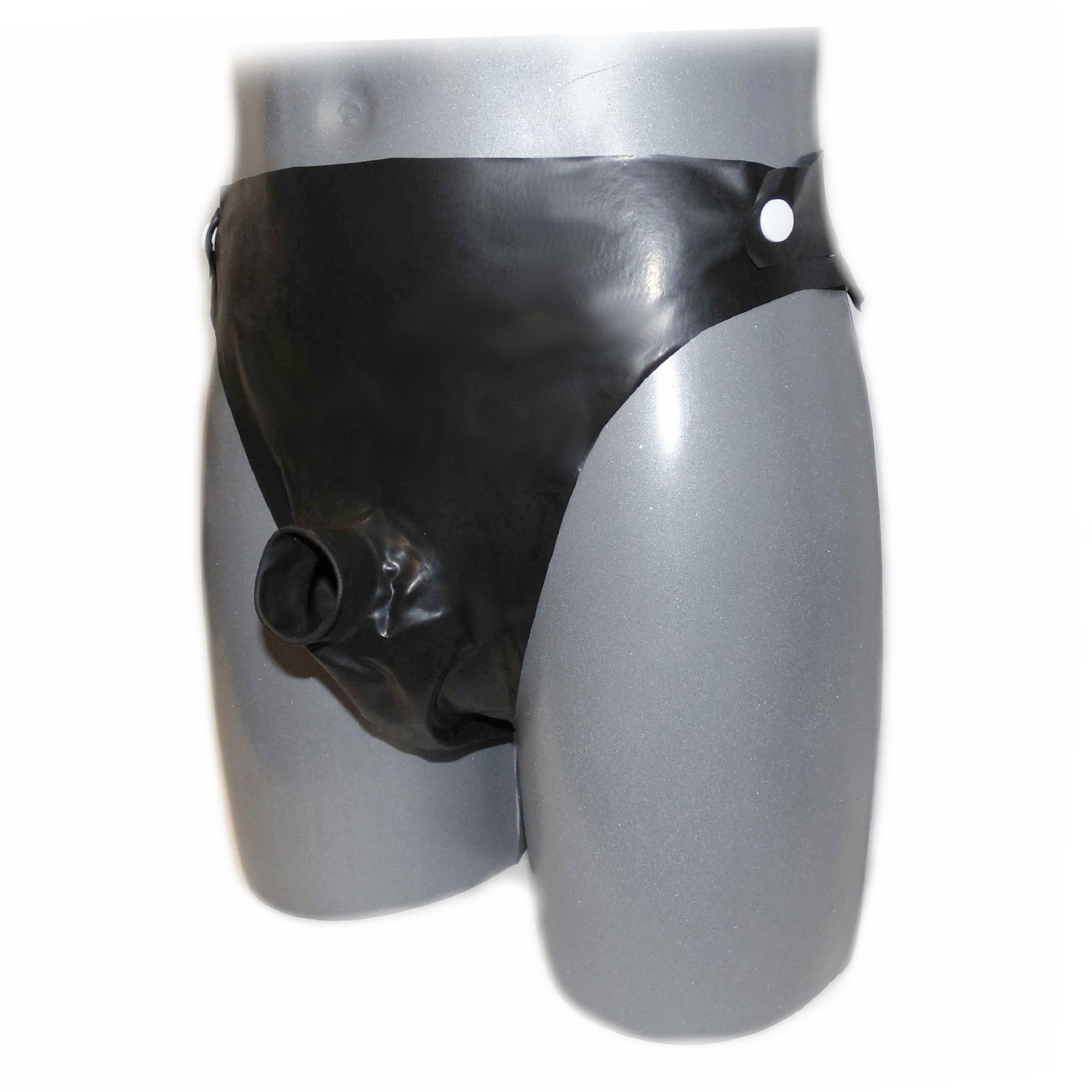 Latex  Rüsselslip ouvert seitlich zum öffnen 3 Knöpfe