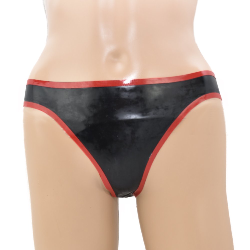 Latex Damen Strapsgürtel mit String 2-Teilig